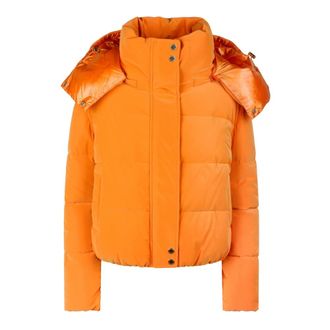 Patrizia Pepe Patrizia Pepe, Winter Jackets, female, Orange, Size: XS Puffer Bomber