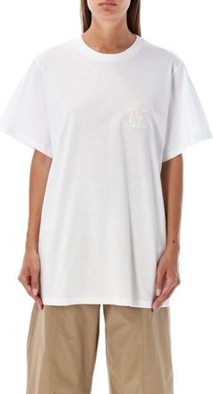 Max Mara White Logo Cotton T-shirt