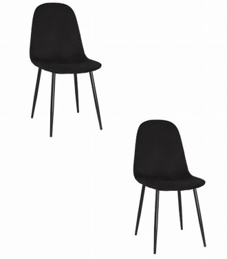 OEM Silla Como - Terciopelo Negro X 2