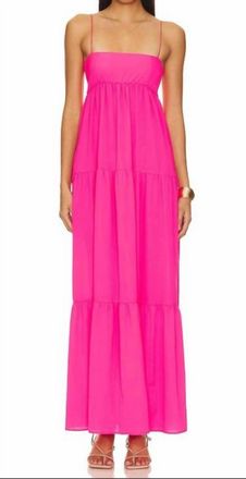 Show me your Mumu Long Weekend Maxi Dress In Pebble Pink