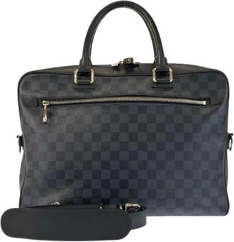 Louis Vuitton Pre-owned Handbags, male, Black, Size: ONE SIZE Pre-owned Vintage Briefcase