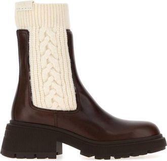 Jimmy Choo London Brown Leather Boots