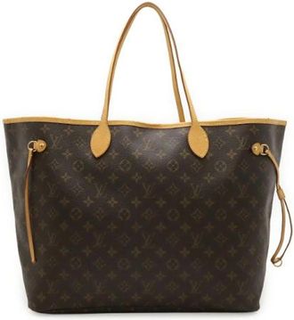 Louis Vuitton Pre-owned Neverfull Monogram Tote Bag - Dames - Vintage Shopper - Bruin - ONE Size - Vintage