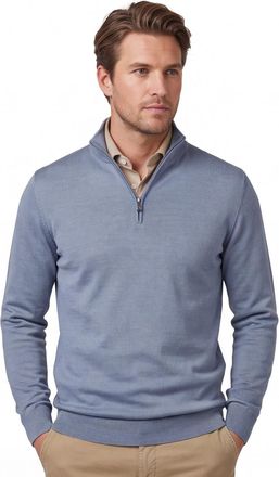 Profuomo half zip trui Profuomo blauw