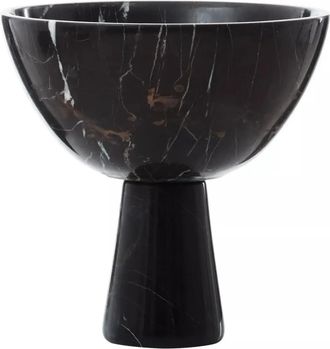 Fifty Five South Grosse, edle Marmorschale Salmo - Schwarz