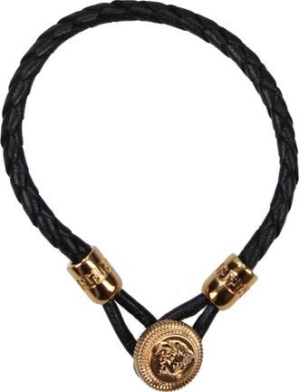 Versace Damens Lederarmb&auml;nder Schwarz