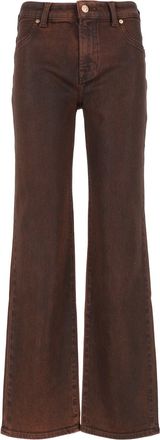 7 For All Mankind Calie Straight Vintage Coating Cognac