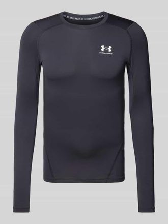 Under Armour Longsleeve mit Label-Print in Black, Größe XXXL