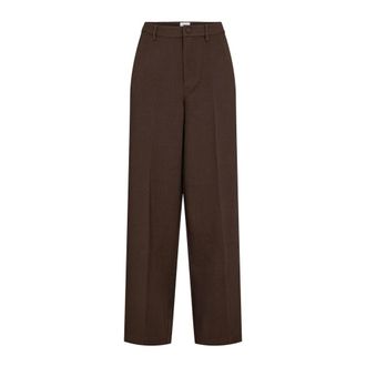 N&uuml;mph Wijde broek - Dames - Broeken - Bruin - Maat: S