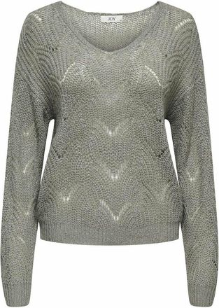 Jacqueline de Yong Gebreide trui met metallic vezels