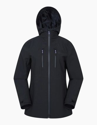 Mountain Warehouse Womens Mountain Warehouse Womens/Ladies Breeze Waterproof Jacket - Black - Size: 16