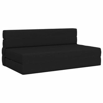vidaXL Sof&aacute; Cama Plegable Negro 152 X 86,5 X 60 Cm Tela Vidaxl