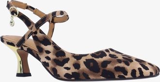 J. Rene&eacute; Womens Maretta Animal Print Pump Heels In Brown/black