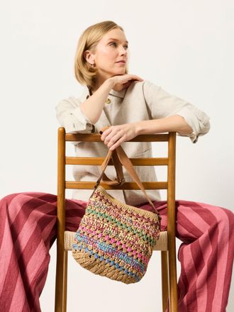 Fat Face FatFace Multi Raffia Woven Crossbody Bag