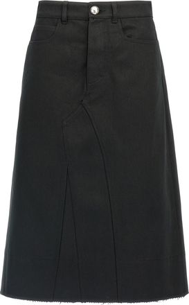 Jil Sander Black Midi skirt