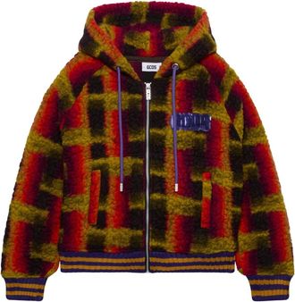 GCDS Sudadera con capucha Teddy con cremallera completa - Jackets - Mujer - Multicolor - S