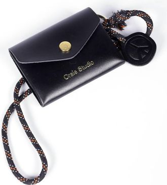 CRAIE STUDIO Womens Moni Calf Leather Wallet In Black