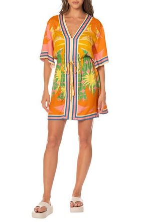 Maaji Solar Bliss Enjolia Cover-Up Dress in Open Yellow at Nordstrom, Size Medium