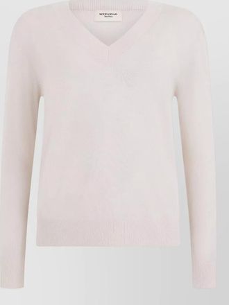 Max Mara wool silk cashmere v-neck sweater