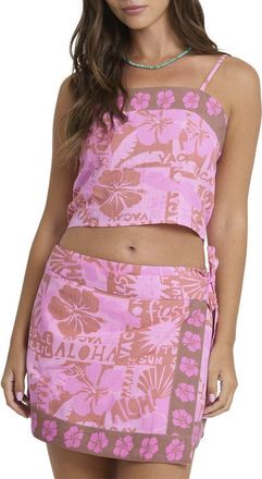 Billabong Sun Faded Woven Tank in Party Pink at Nordstrom, Size Medium