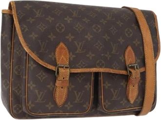 Louis Vuitton Pre-owned Cross Body Bags, female, Brown, Size: ONE SIZE Pre-owned Canvas Cross Body Bag