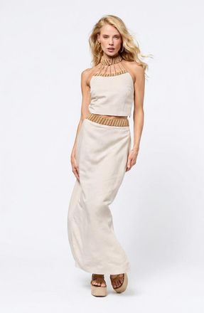 BTB Los Angeles Hudson Skirt in Oatmeal at Nordstrom, Size X-Small