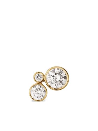 Sophie Bille Brahe 18kt gerecycled geelgouden Petite Stella oorbel met diamant