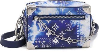 Louis Vuitton Blue Leather Shoulder Bag (Pre-Owned)
