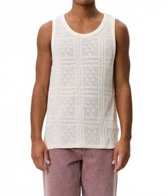 Les Deux Huxley Pointelle Tank Top In Eggnog