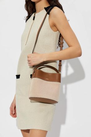 Furla Amelia Mini Hand Bag, Bucket Bag, Womens, Brown
