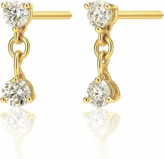 Ellie Vail Womens Evanora Double Drop Earring In Gold