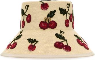Valentino Garavani Natural Embroidered Bucket Hat
