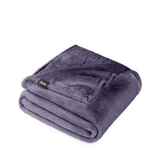 Bare Home Microplush Fleece Throw Blanket in Dusty Purple at Nordstrom, Size Standard