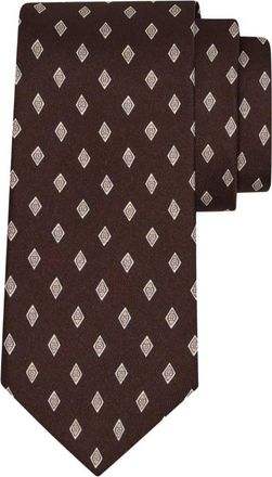 Ferragamo Micro Gancini Print Jacquard Silk Tie