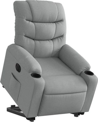 vidaXL Vidaxl - Sill&oacute;n El&eacute;ctrico Reclinable Elevable De Tela Gris Claro