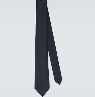 Charvet Striped silk jacquard tie