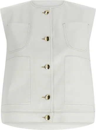 Fabiana Filippi Cotton Sleeveless Womens Jacket