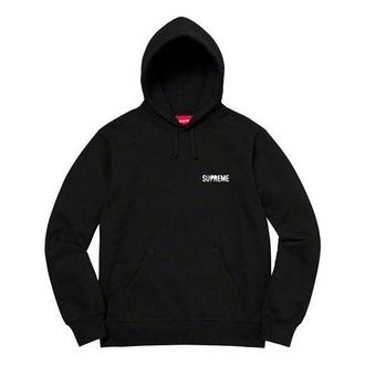 SUPREME Restless Youth Hooded Sweatshirt Black White SUP-SS20-524