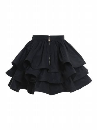 Elisabetta Franchi Womens Tailored Mini Skirt In Black