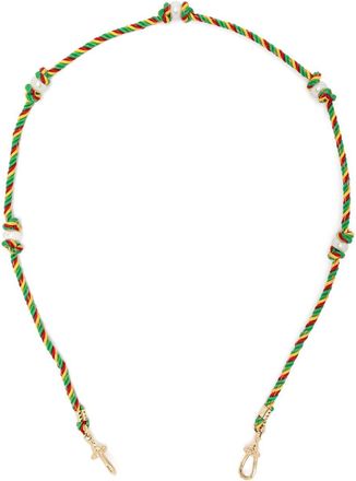 Marie Lichtenberg 14kt yellow gold Mauli Silky Rasta braided necklace - women - 14kt Yellow Gold - One Size