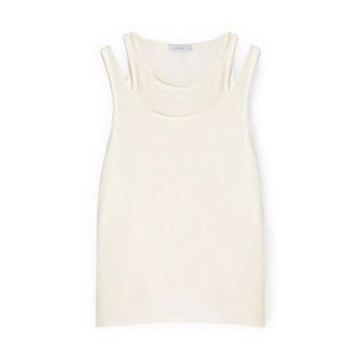 Motivi Tops, Dames, Wit, XS, Linnen, T-Shirts