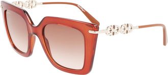 Ferragamo SF 1041S 232 Mens Sunglasses Brown Size 51