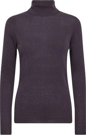 Mos Mosh MMRelena Turtleneck SS Knit - Dames - Coltruien - Paars - XS - Wol - Truien & Vesten