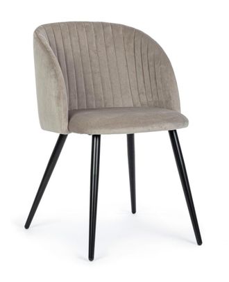 BIZZOTTO Juego 2 sillas gris paloma