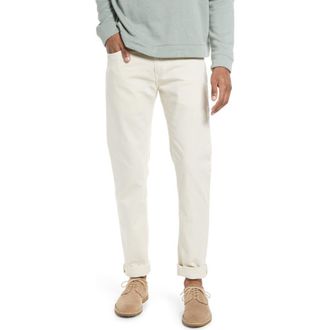 Billy Reid Cotton & Linen Blend Pants in Eggshell at Nordstrom, Size 33 X R