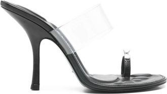 Alexander Wang Bianca 105Mm Sandal W/ Crystal Toe Ring Shoes