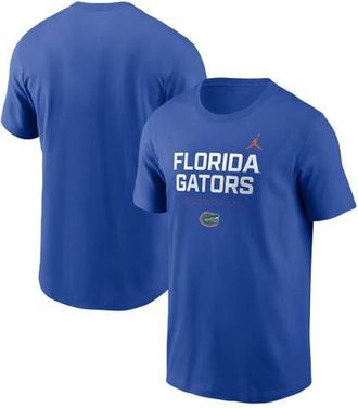 Jordan Brand Mens Jordan Brand Royal Florida Gators 2025 Courtside Basketball Performance T-Shirt at Nordstrom, Size Xx-Large