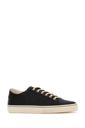 Brunello Cucinelli Mens Black Leather Sneakers C7995