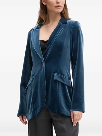 Joseph Ribkoff Blazer monopetto in velluto - Blu
