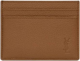 Saint Laurent Cassandre Shadow Leather Card Holder